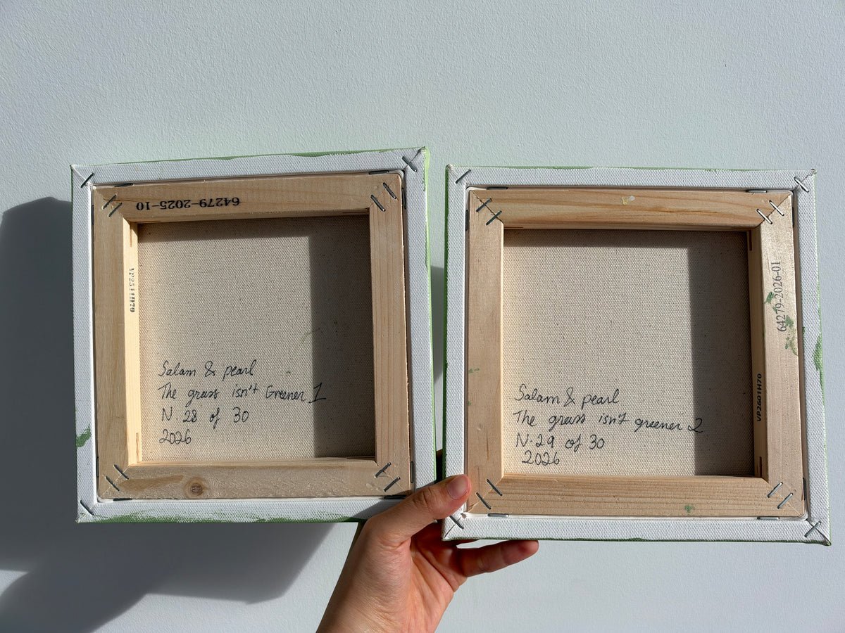The grass isn’t greener - Diptych